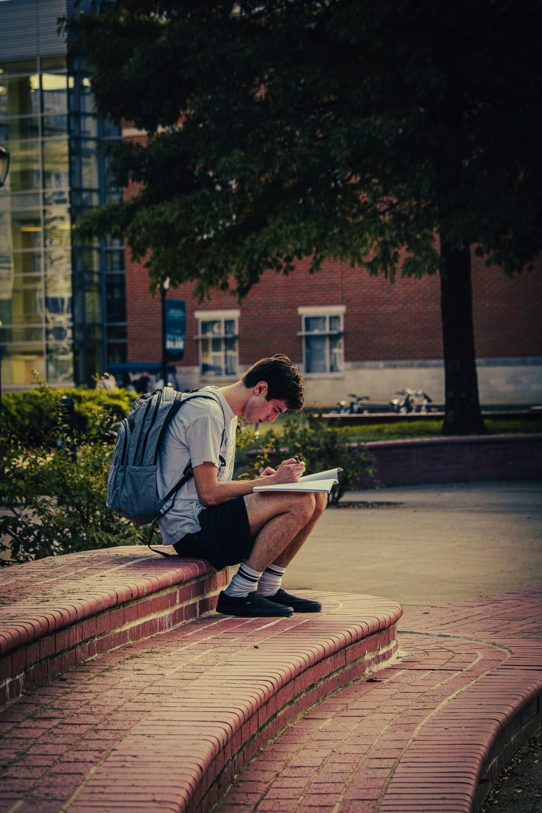 Student using printing service